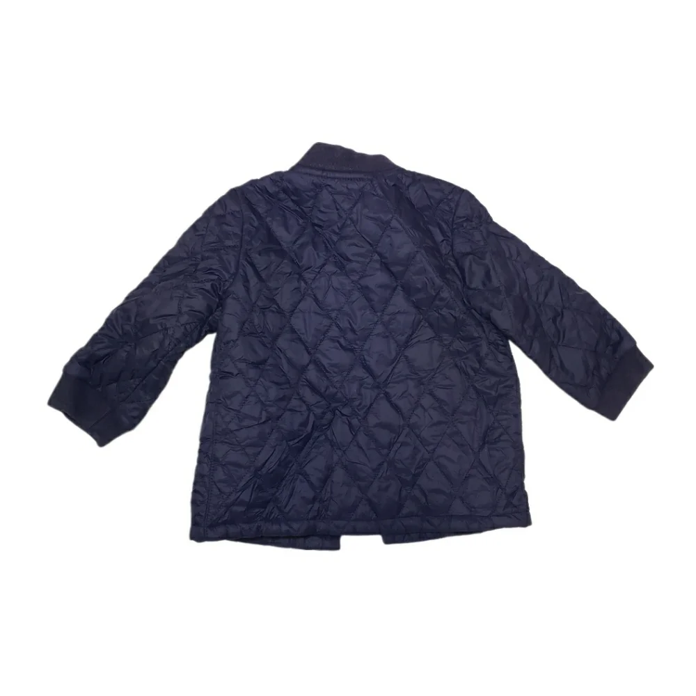 Baby Gap 18-24m Navy Quilted Barn Snap Button Jacket